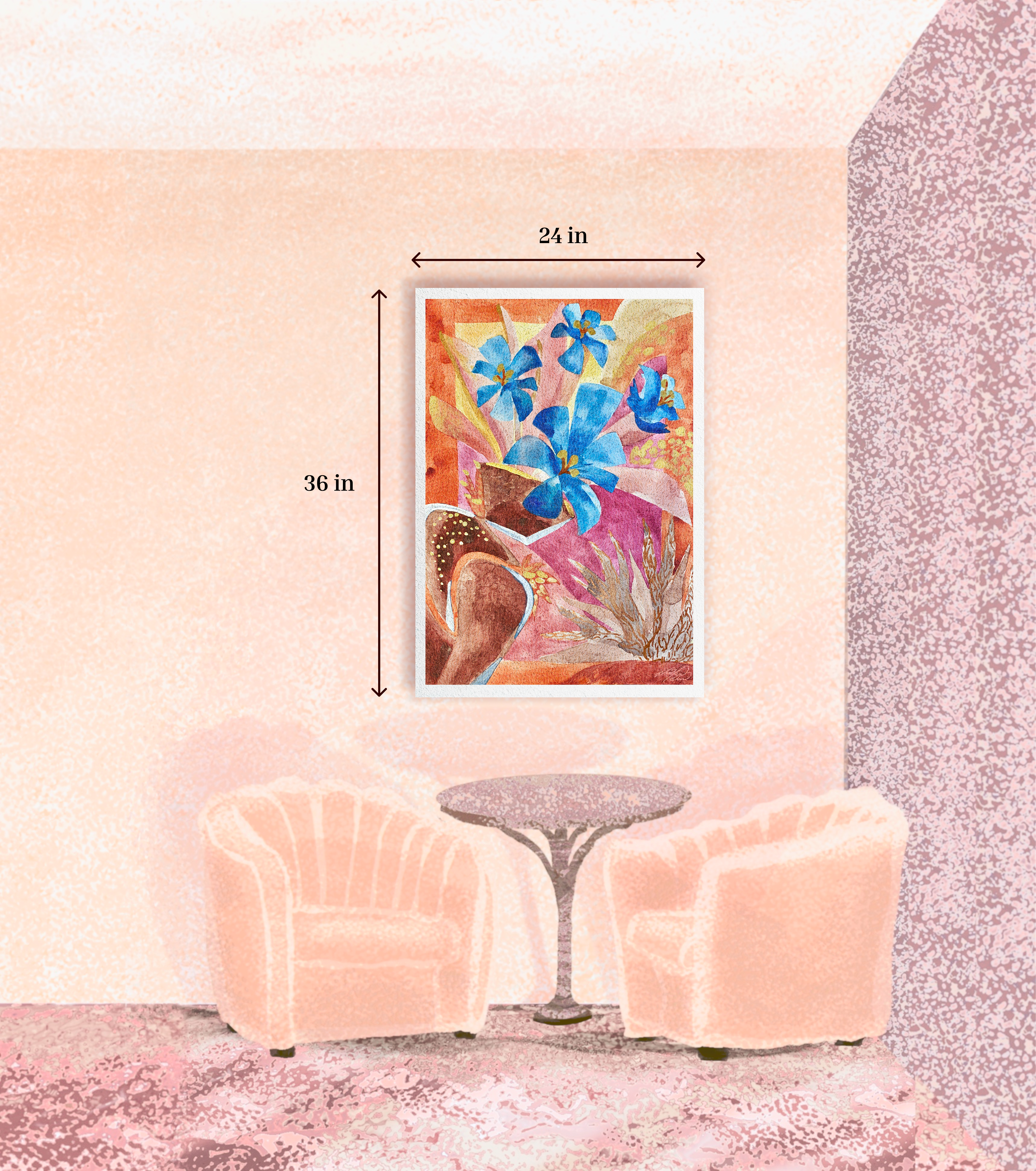 Vibrant Floral Still Life Print