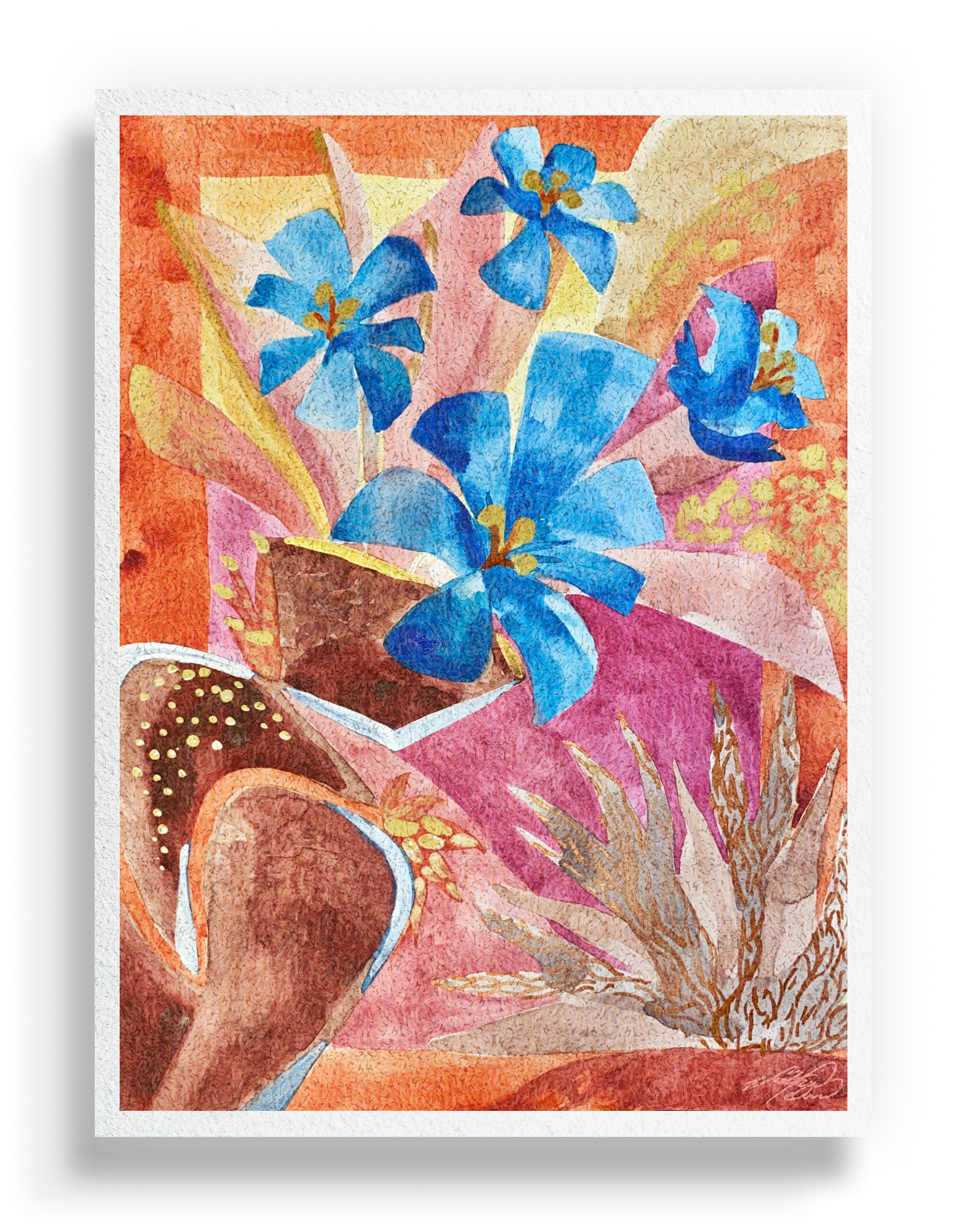 Vibrant Floral Still Life Print