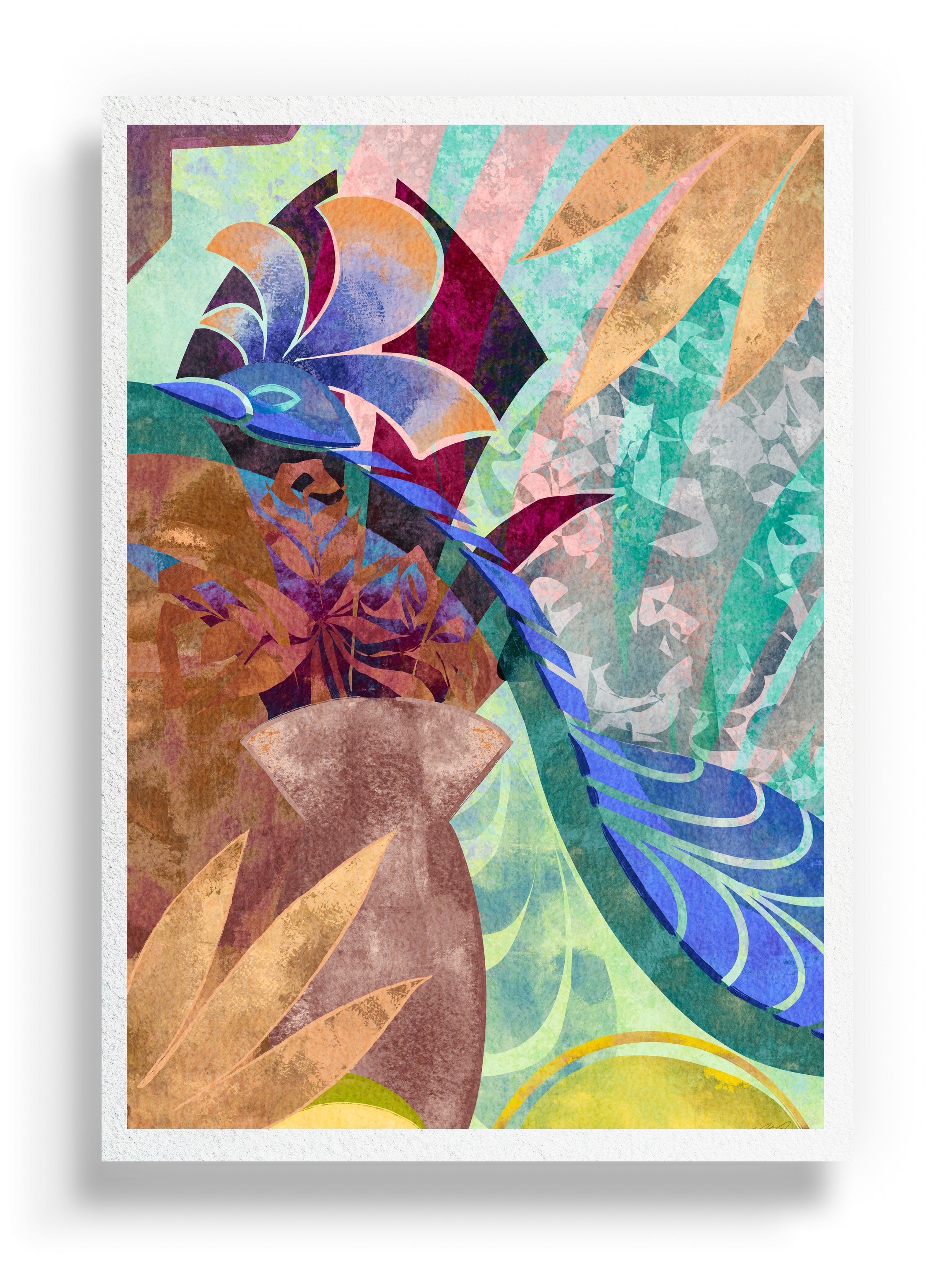 Pastel Willdlife Print