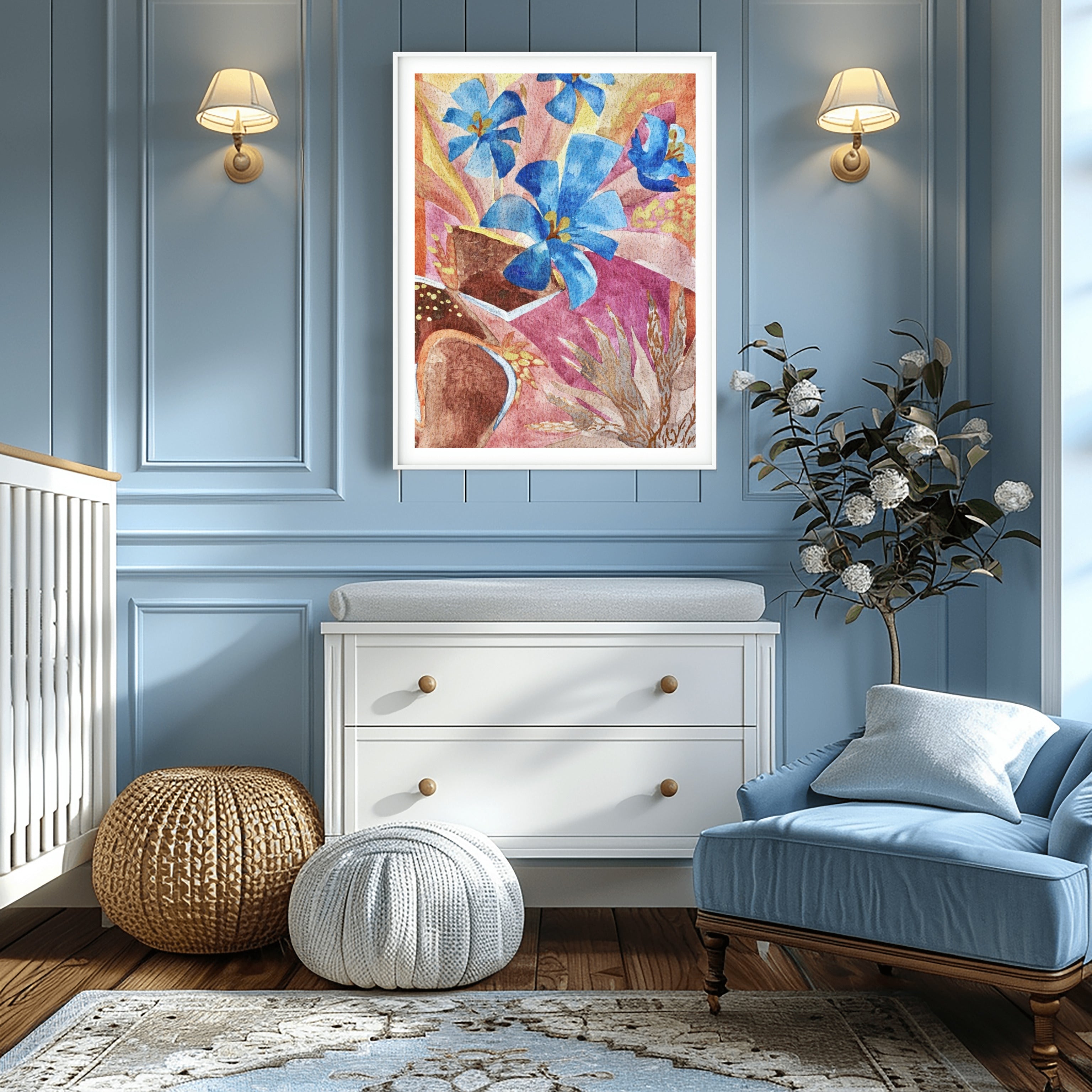 Vibrant Floral Still Life Print