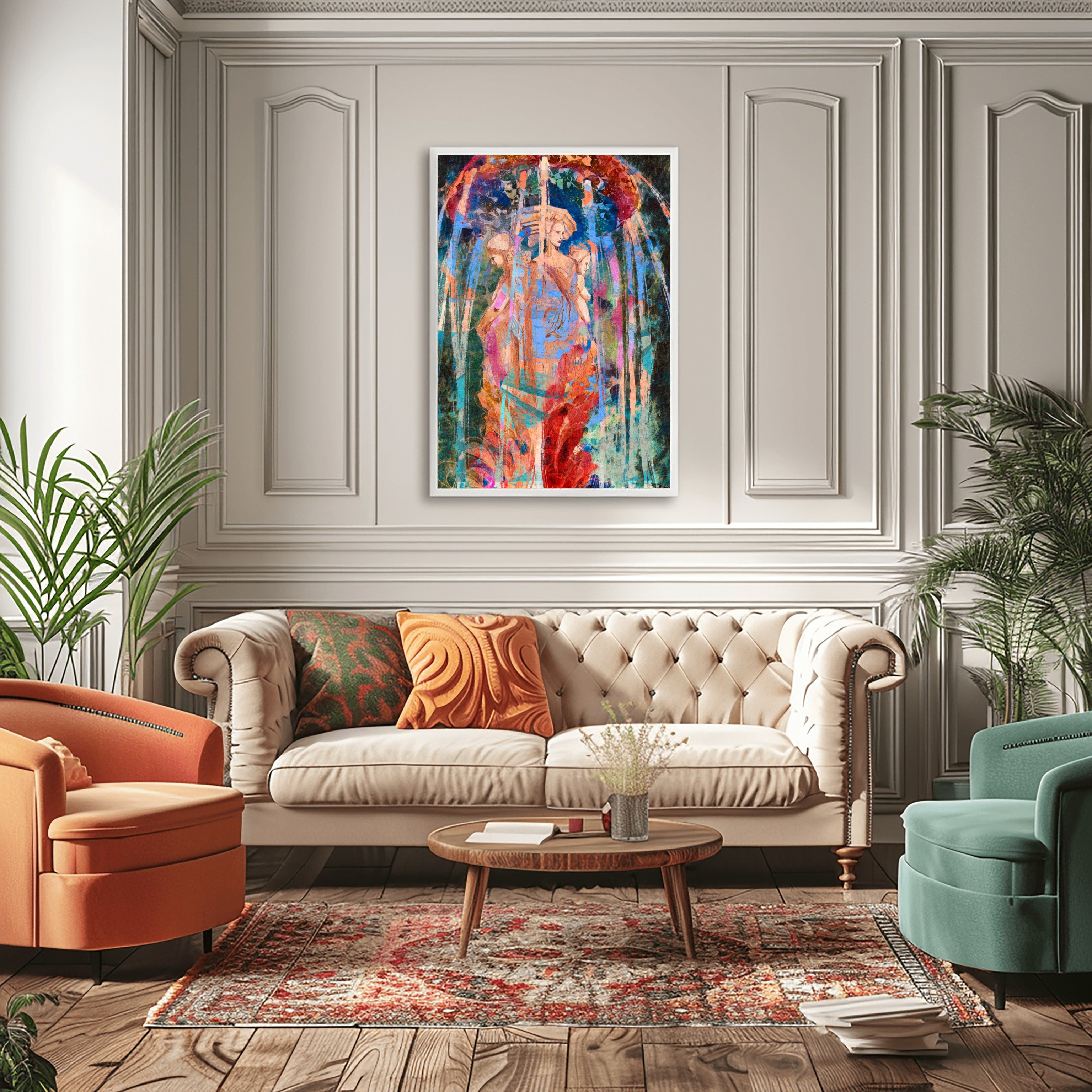 Parisian Fountain Print